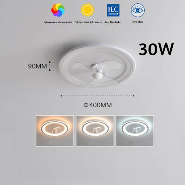 2000 Working Lifetime Ultra Slim Ceiling Fan Light with Simple Intelligent Design