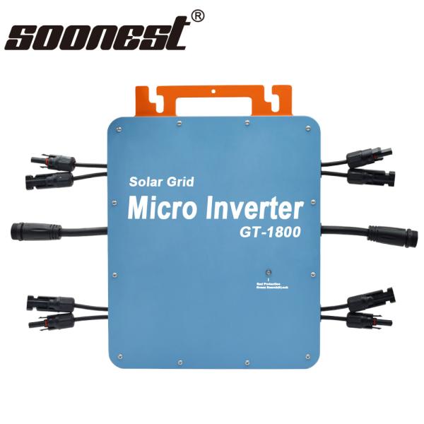 Smart Soonest Micro Inverter Schema Electric Collegamenti Micro Inverter Ac Connection Cable 2000W Micro Solar Inverter