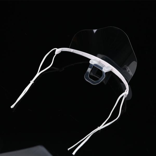 Flat Anti Fog Clear Plastic Mouth Cover For Catering