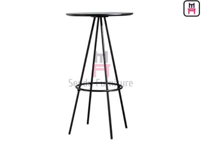 2ft Round Shape MDF High Table with footrest for restaruant & bar Use