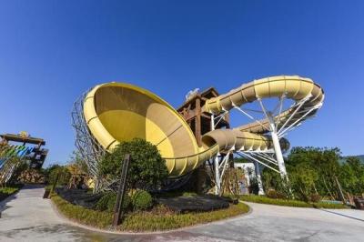Pessoas adultas da altura 4 das corrediças de água 16m da fibra de vidro/espaço de 42*60m andares do tempo para o parque da água
