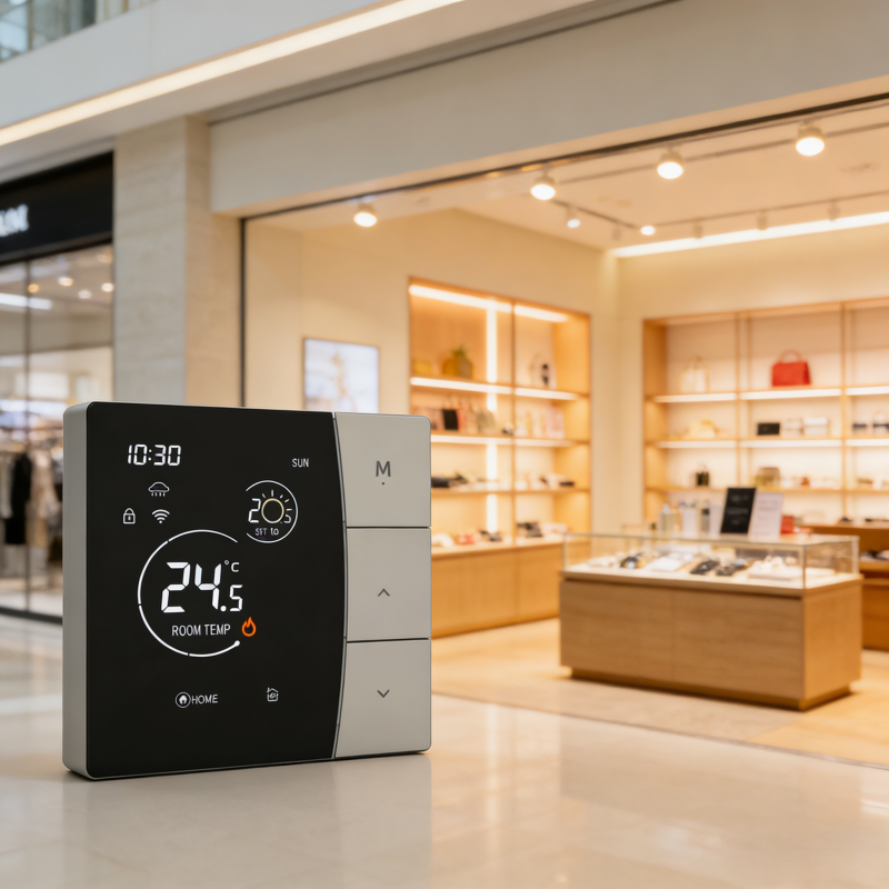 Smart Thermostat with 16A Electric Heating Wi-Fi Connectivity and ±1℃ Temperature Accuracy