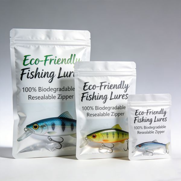 Recyclable Fishing Bait Bag with Customized Printing and Zipper Seal for Secure Bait Packaging