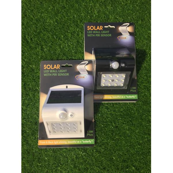 la pared solar blanca caliente de 3000K LED enciende 3.2W al aire libre 400 lúmenes