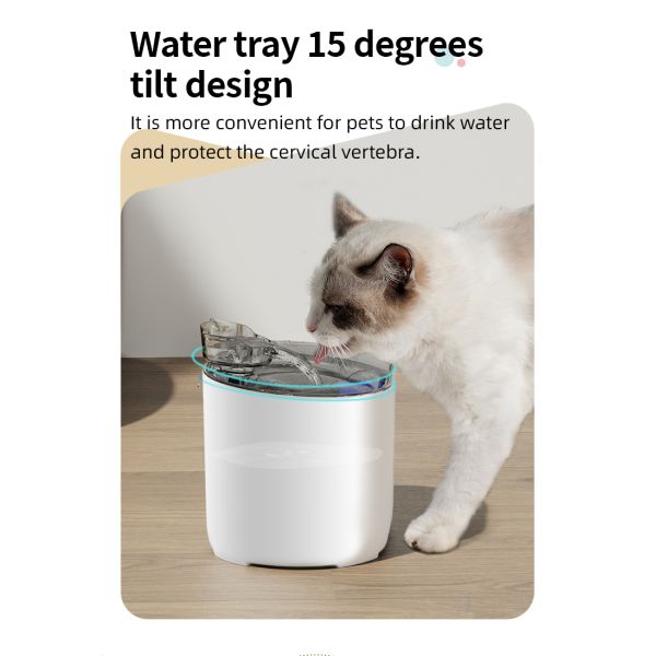 Large Capacity Automatic PP Material Pet Water Dispenser Cat and Dog Pet Products Drink Fountain Cat Dog Bowl & Feeder