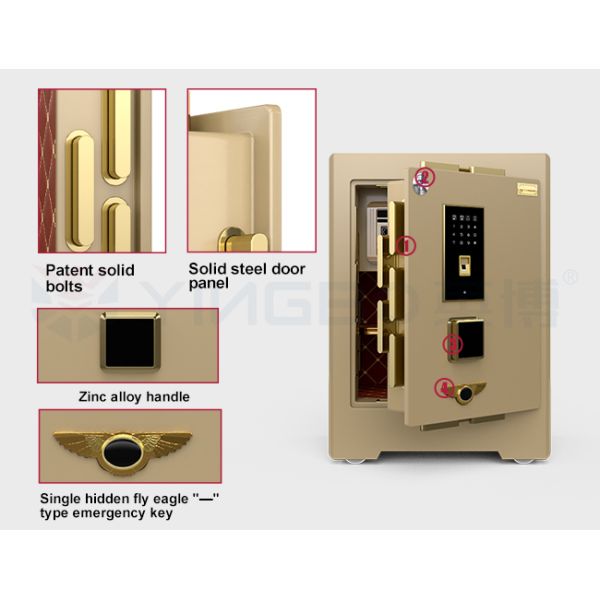 YB/ZY-58 Luxury Small Commercial Safe Box Vertical Lock Design Bank Security