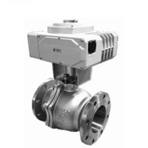 Stainless Steel Electric Control Valve Double Flange Ball Valve For Steam Regulating