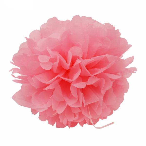 Outdoor Paper Flower Decorations / 25cm Tissue Paper Hanging Wedding Decorations