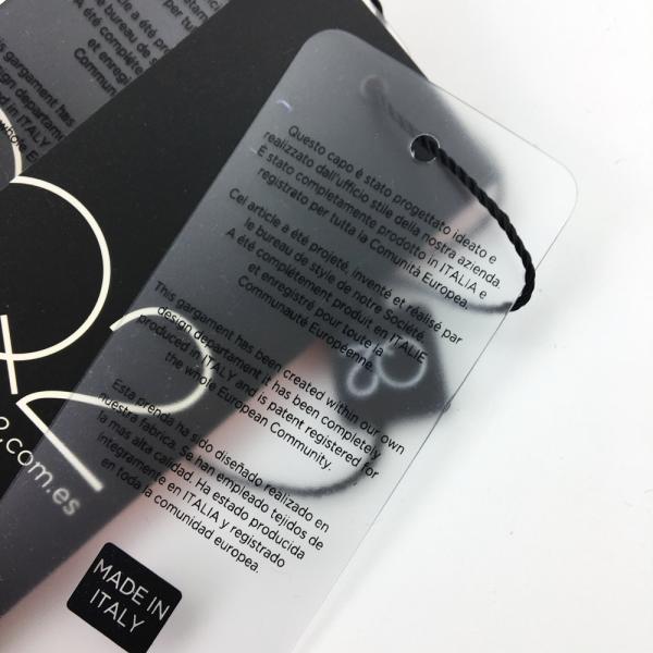 Fashion Accessories Logo Printing Plastic Hang Tags