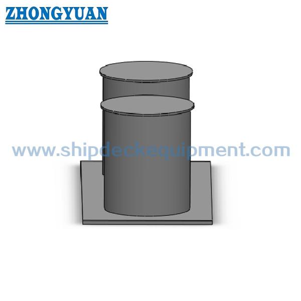 GB/T 554 Type C Steel Double Bitt Bollard with Narrow Base Ship Towing Equipment