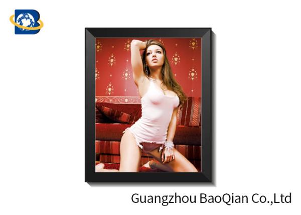 Eco - Friendly Material Lenticular Flip Beautiful Sexy Girl 3D Picture Wall Hanging Art