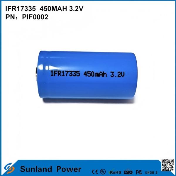 IFR17335 Batterie 3,2V 450mAh pour une variété d'appareils et de scénarios, y compris les produits numériques, les équipements d'éclairage, les outils électriques, les petits appareils électroménagers et les systèmes de stockage d'énergie.