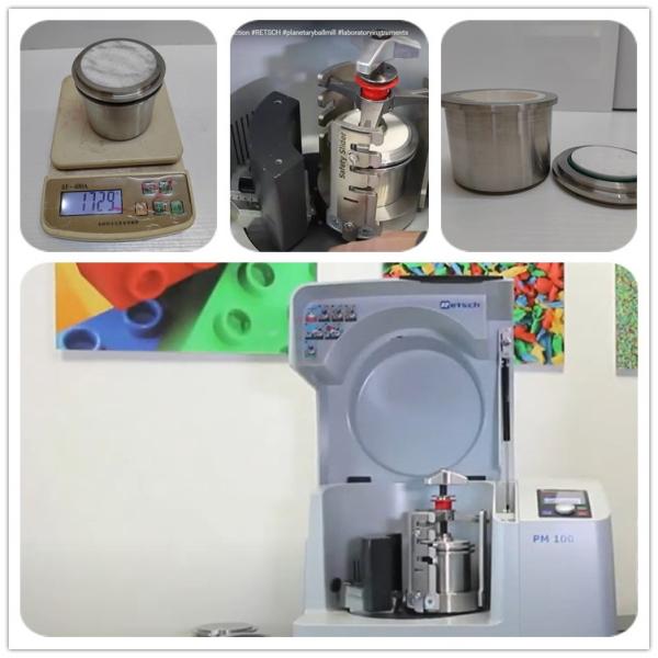 50 мл вместимость цирконового оксида фрезерной банки для планетарных шаровых мельниц PM 100/100 CM/200/400