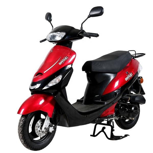 Brushless Gas Powered Scooters , Popular Gas Powered Moped 50cc 4 Stroke