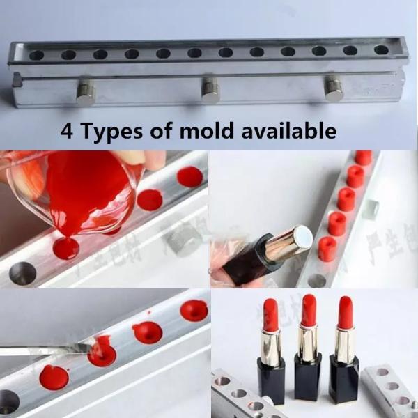 Aluminum Custom Plastic Logo Mold Making Injection Container Lip Stick Moulds Lipstick Mould