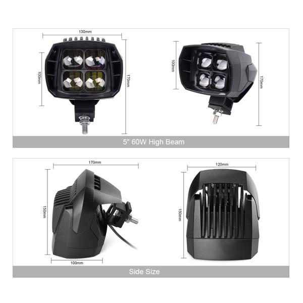 5 inch 35W LED Work Light High-Low Beam 12V 4x4 Offroad Boat Truck SUV ATV Motorcycle Headlight For Jeep 24V Driving Lam
