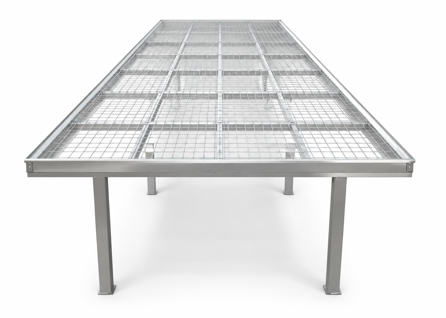 Commercial Greenhouse Bench System | Custom Rolling & Stationary Benches