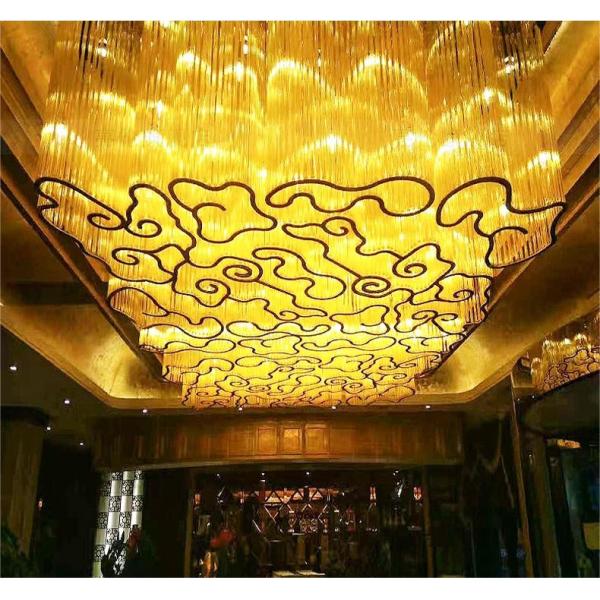 LED китайский стиль Xiangyun дизайн на заказ кристаллические высокие потолки люстры