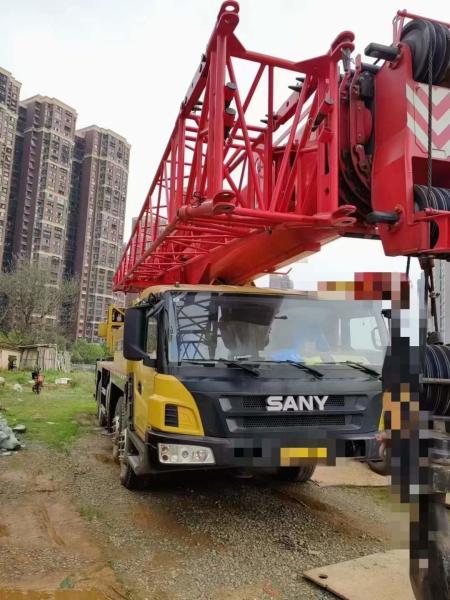 Heavy Duty Used Truck Crane Used Shacman 50 Ton Crane STC500E5 16m Jib Length