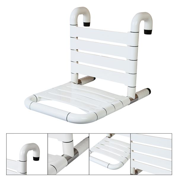 RL-Y1894 Wall-Mounted Shower Seat, Non-Slip Folding Stool