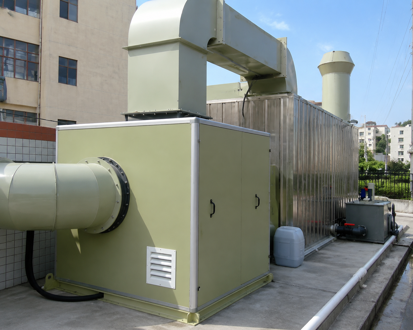 Eco Friendly Biological Odor Control System / Biological Deodorization System For Sewage Facilities