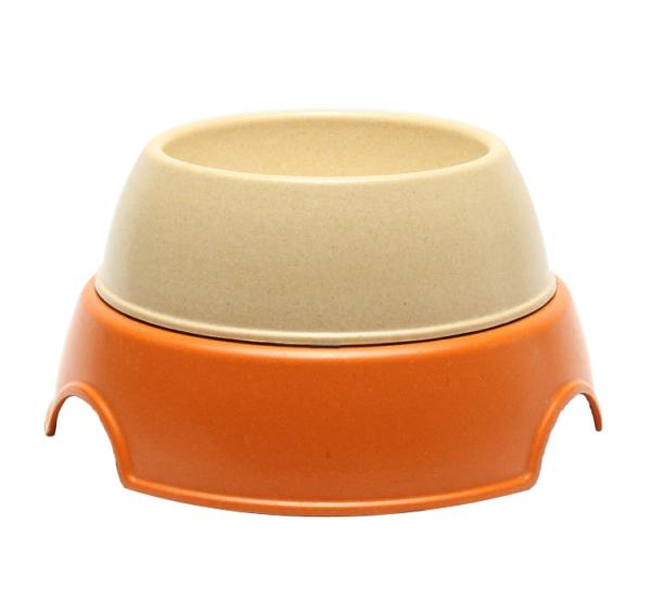 Anti Skid Natural Straw Plastic Slow Feed Dog Bowl Eco Friendly High Polish Finish