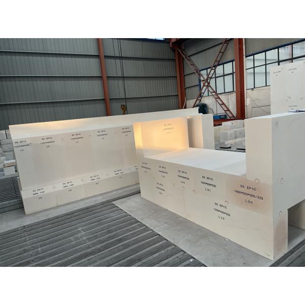 Содержание Fe2O3 ≤ 0,1% Рефракторные расплавленные литые S5 EPIC AZS кирпичи для керамических глазуровых печей