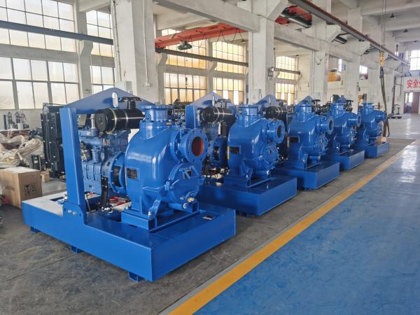 2' 3' 4 6 8 10 Self Priming Solid Handling Trash Pump Diesel Engine Water Pump With Trailer