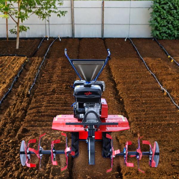 Multifunctional Agricultural Weeder 170f 212cc Rotary Tiller for Ditching and Ridging