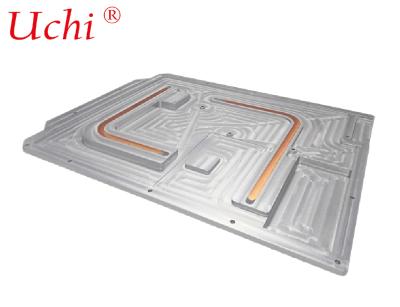 Aluminum Plate Heat Sink Extrusion 2 Heat Pipe Friction Welding for Optical Module