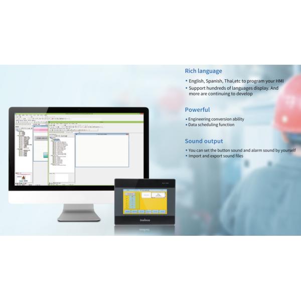 Машина человеческого интерфейса Wifi HMI вольной гавани богатый язык 408 MHz