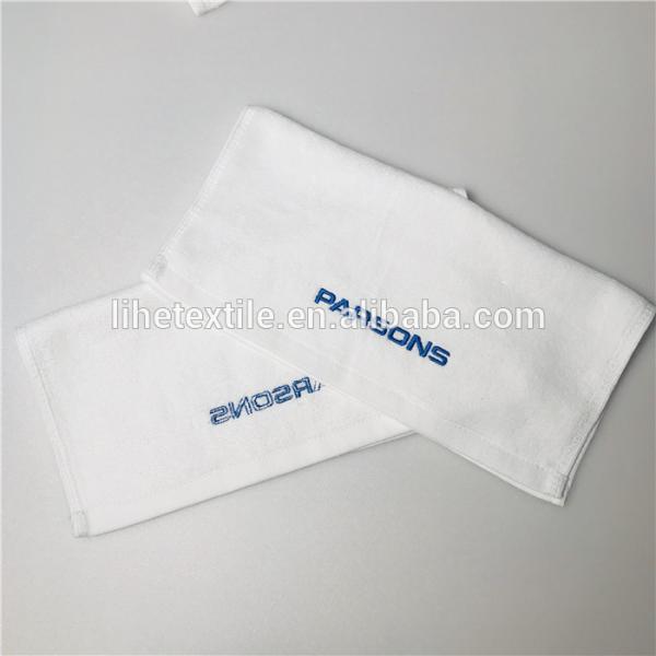 small face towel with embroidery logo 100% cotton hand towels
