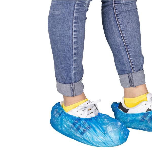 Non Skid Disposable Shoes Cover , Dust Proof PP PE Non Woven Shoe Cover