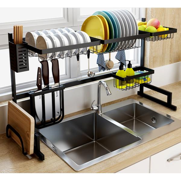L65cm Steel Kitchen Basket Rack