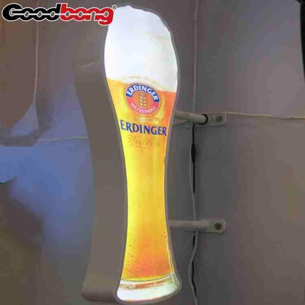 Aluminium Frame Vacuum Forming LED Light box for Restaurant advertising