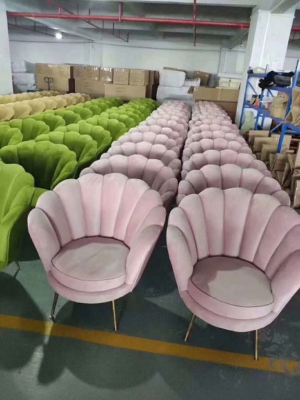 Leisure Golden Stainless Steel Legs Relax Sofa chair for Living Room