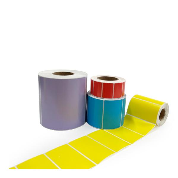 Customized 3 proof thermal paper sticker  top coated thermal paper sticker with glassine liner