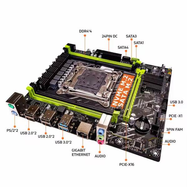 X99 P4 Computer Motherboards LGA2011-3 DDR4 M-ATX Single Channel For Desktop X99
