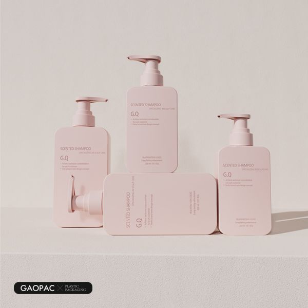 Pink 200/450ml HDPE Essence Lotion Bottles - Customizable Plastic Shampoo Bottles for Personal Care