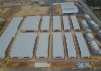 Prefab Steel Warehouse Building with Rock Wool Insulation 50 Year Lifespan