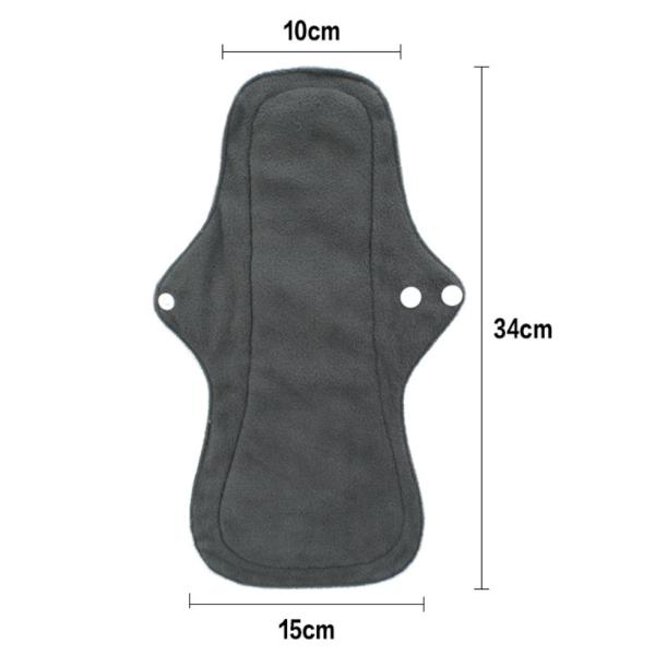 Cloth Reusable Sanitary Pads Black Feminine Bamboo Period Pads Breathable