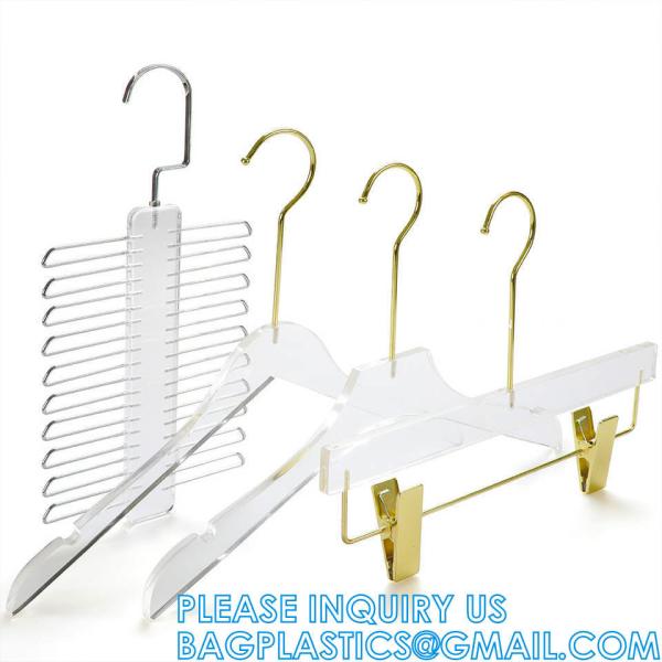 Boutique Plastic Hanger OEM Brand Fashion Adult Coat Garment Display Plastic Gold Hangers