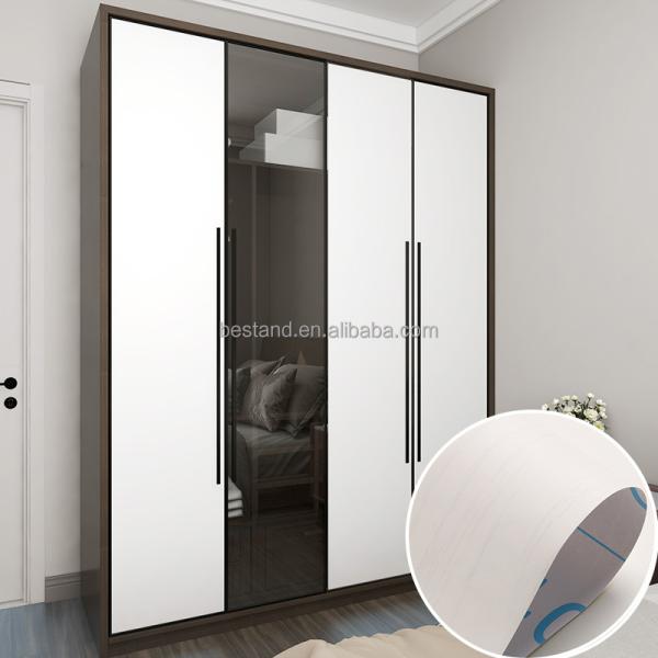 Película decorativa de cocina de hotel Papel de madera autoadhesivo para decoración de muebles