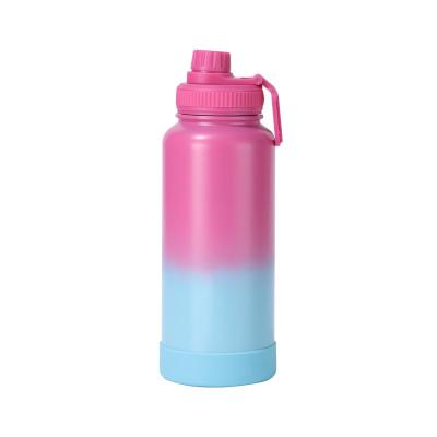 Termos gravados em aço inoxidável 304 com isolamento de 12 horas Azul Rosa
