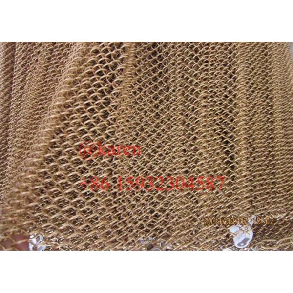 Customized Length and Width Chain Link Metal Mesh Drapery with Baking Finish and SS304 SS316 Material