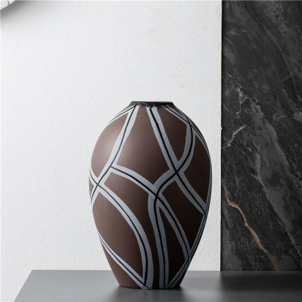Minimalist Handmade Art Vase Office Living Room Decor Ceramic Flower Vases For Home Decor