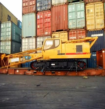XGC55T 55 Ton Telescopic Boom Crawler Crane Second Hand 155kw