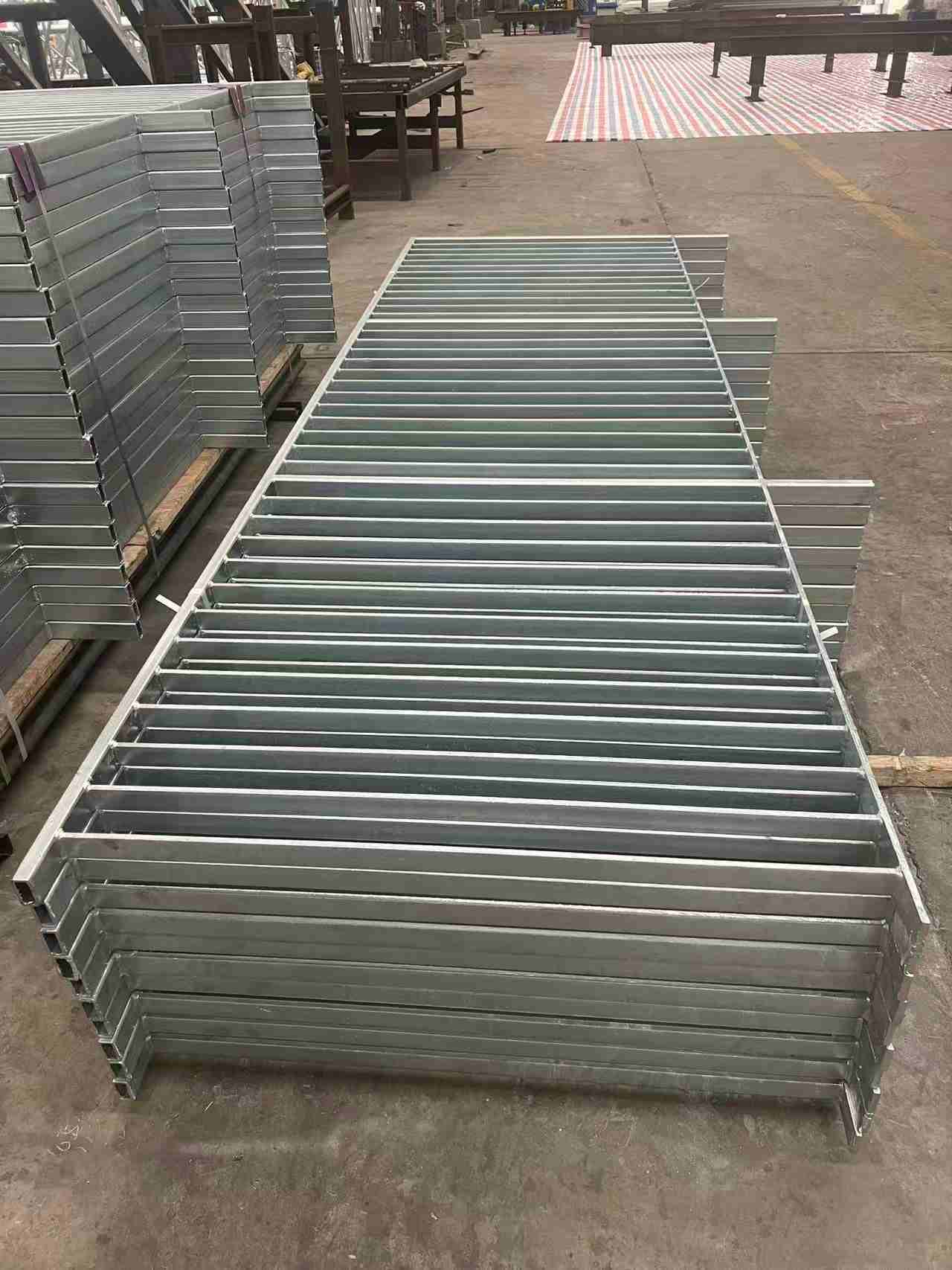 Hot Dip Galvanized Frame Steel Railing Prefabricated Modular Industrial Safety Balustrade For Platform & Walkway