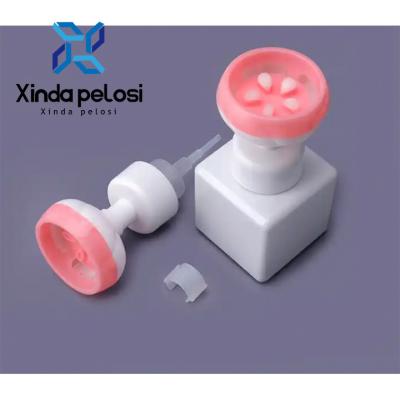 Dispensador de sabão de mão líquido de forma espumante de flor de alta qualidade Bottle Foam Pump para lavagem de mãos