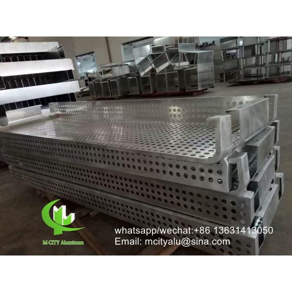 Powder Coated Curved Aluminum Solid Panel with Customizable RAL Colors and 1000x2000mm Standard Size for Facade Cladding